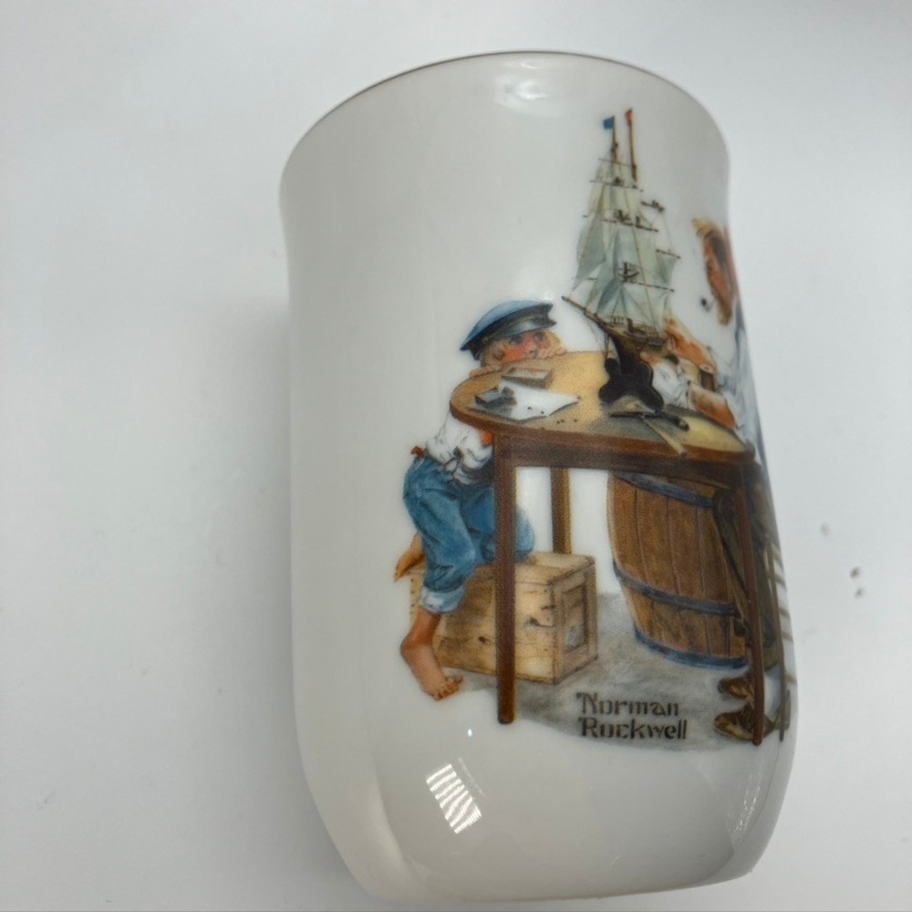 Norman Rockwell Museum Mug 1982 For A Good Boy Vintage Collector Cup - Picture 3 of 9